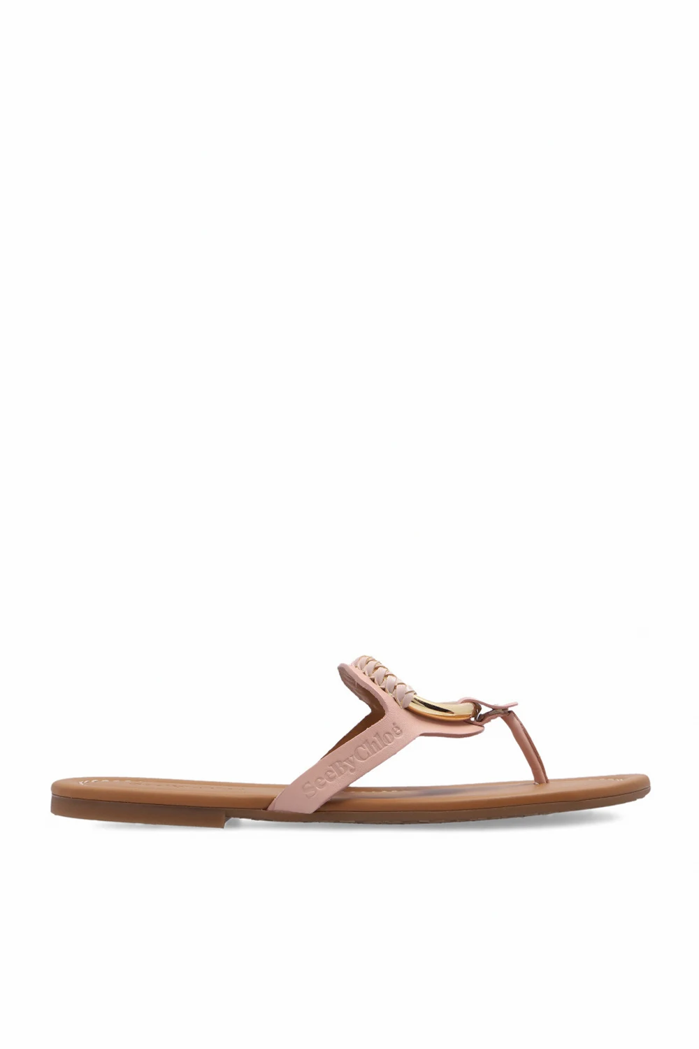 ‘Hana’ leather slides