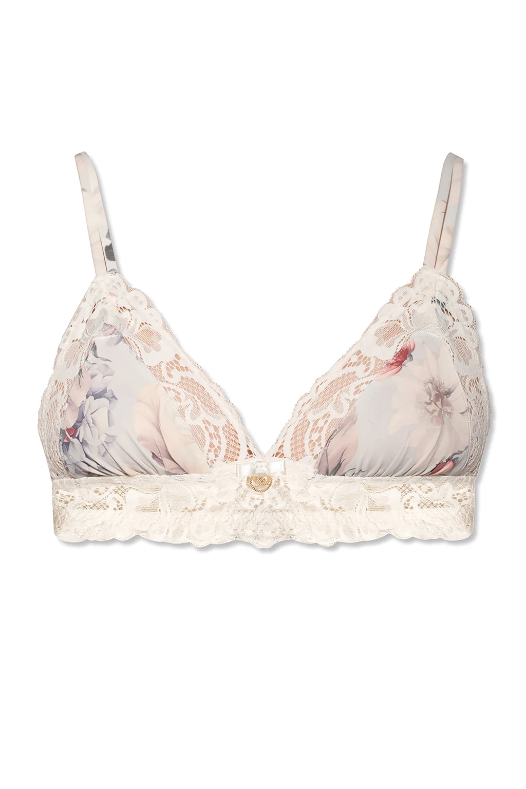 Biustonosz z motywem kwiatowym