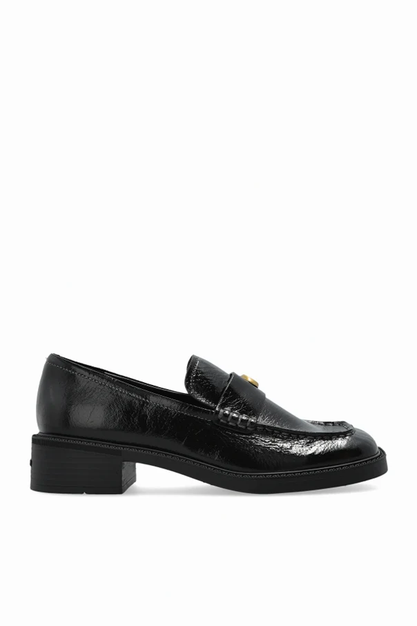 CZARNY Lakierowane buty typu ‘Loafers’