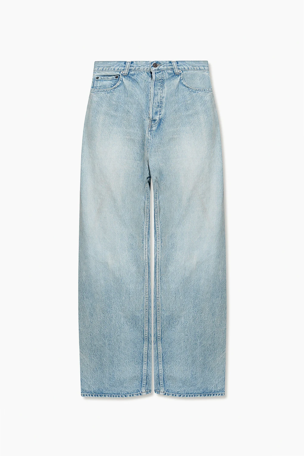 High-waisted jeans