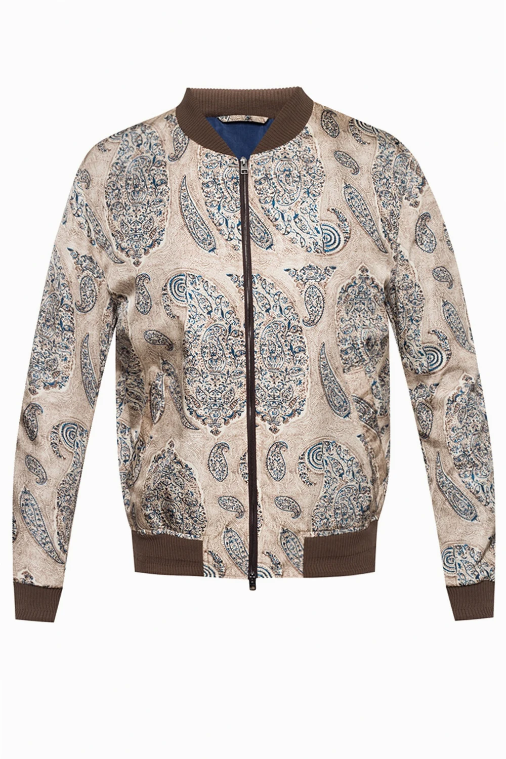 Patterned bomber jacket