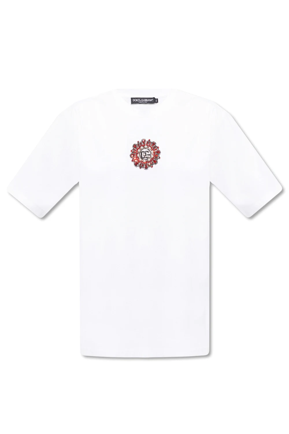 WHITE Appliquéd T-shirt