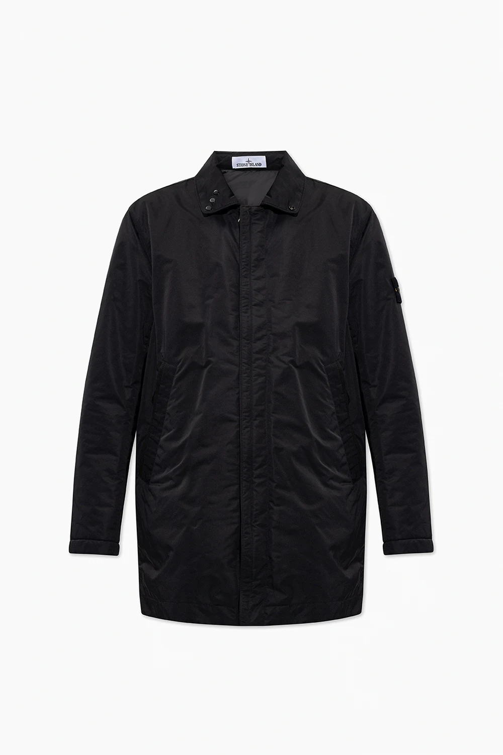 Jacket with logo patch
