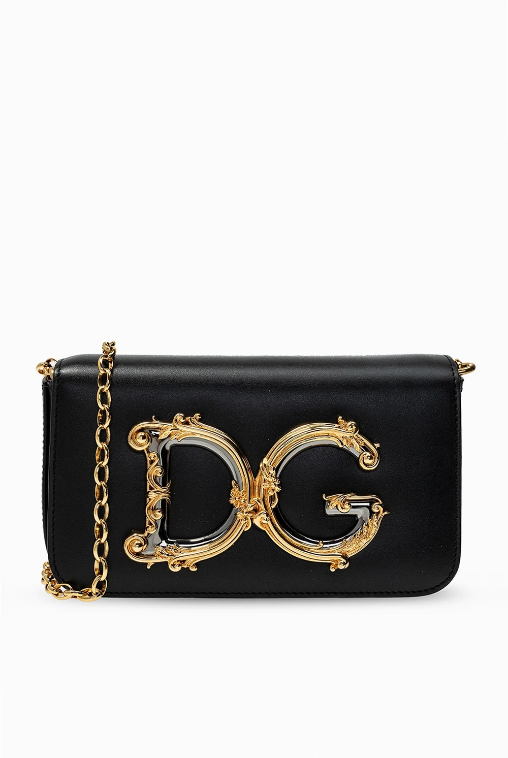 BLACK Branded shoulder bag