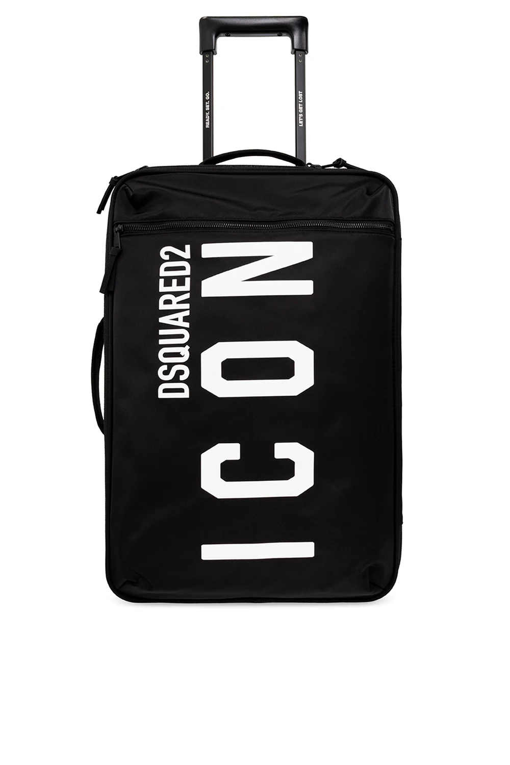 BLACK Suitcase with logo