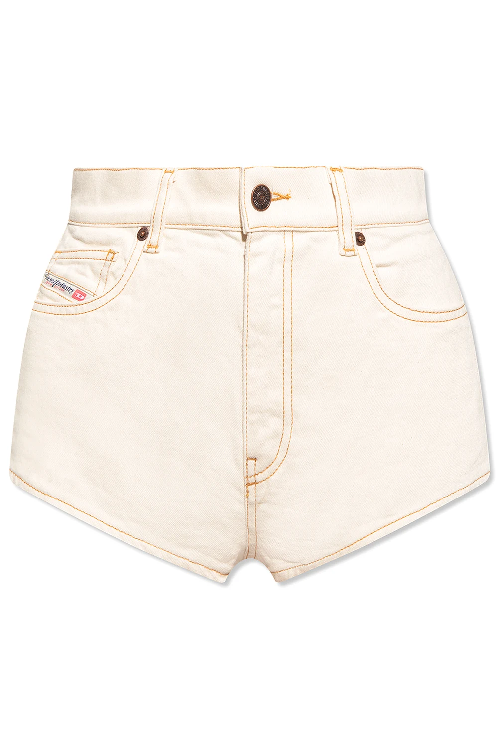 cream ‘De-Lunar’ denim shorts