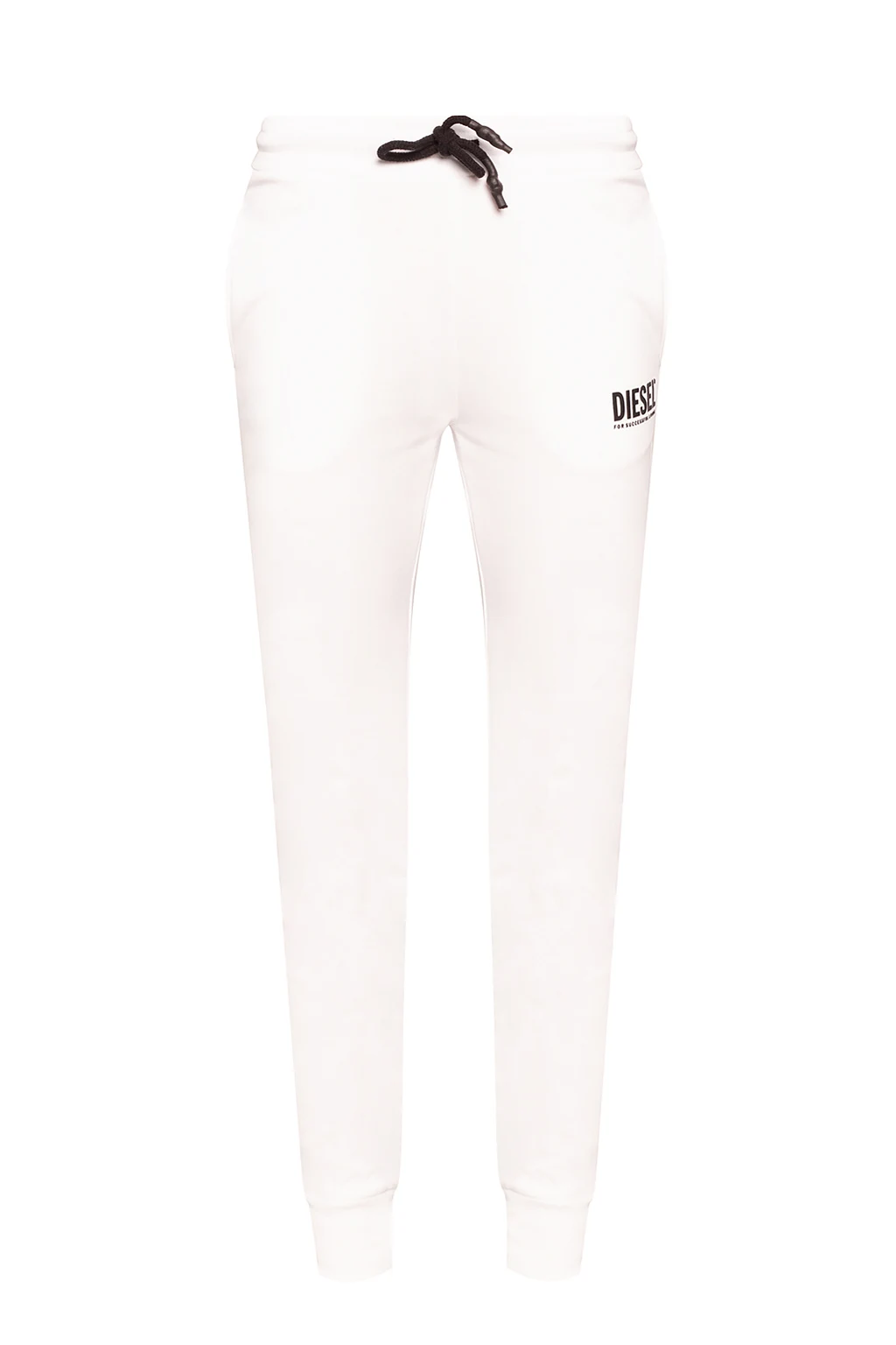 WHITE Sweatpants with logo