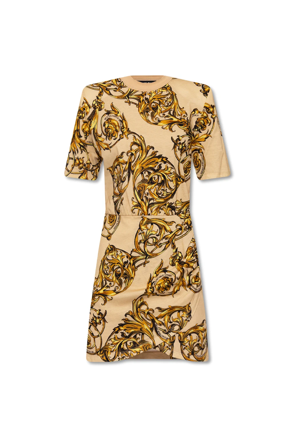 beige Dress with logo