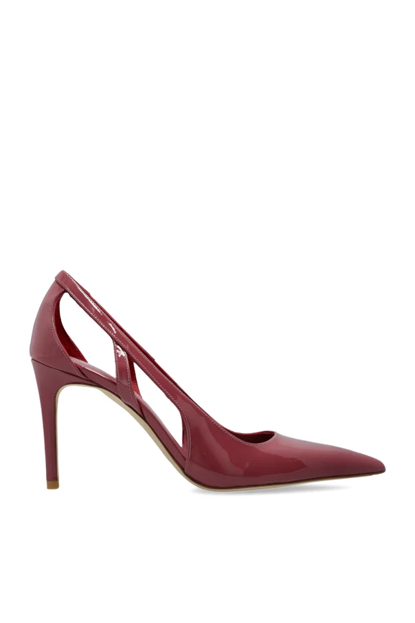 PINK "Stuart Power Cutout" pumps