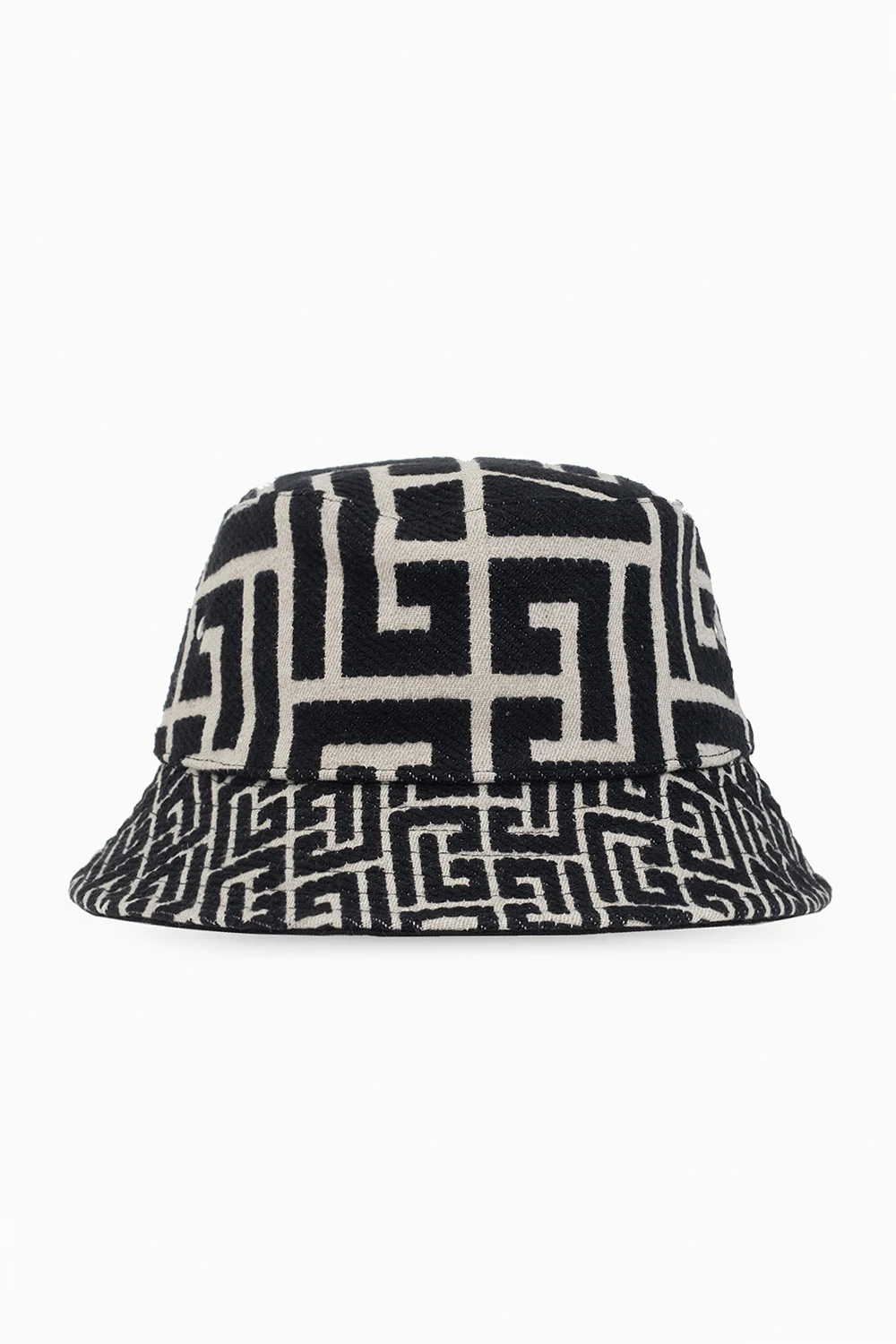BLACK Monogrammed bucket hat