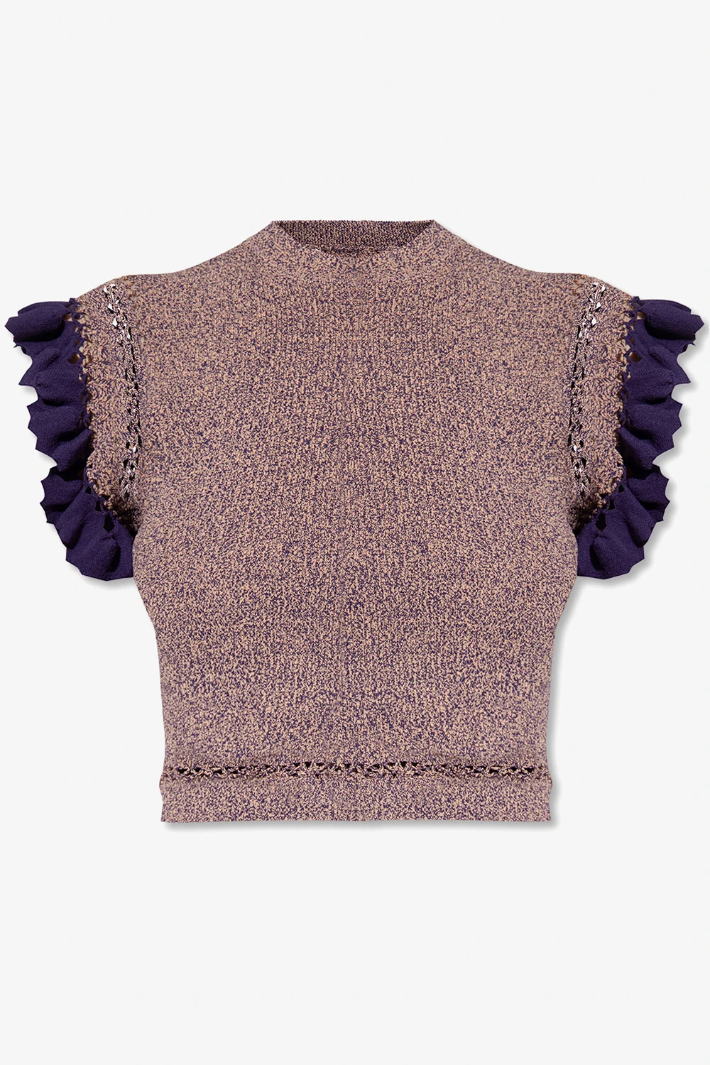 PURPLE ‘Shila’ top with decorative sleeves