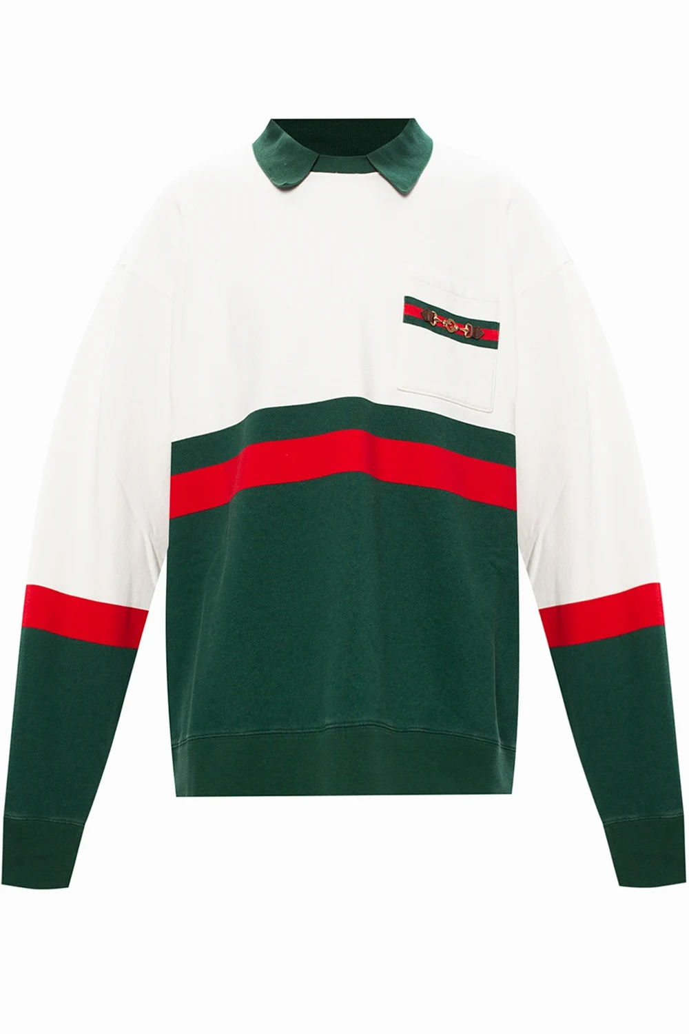 Oversize sweatshirt with Web stripe
