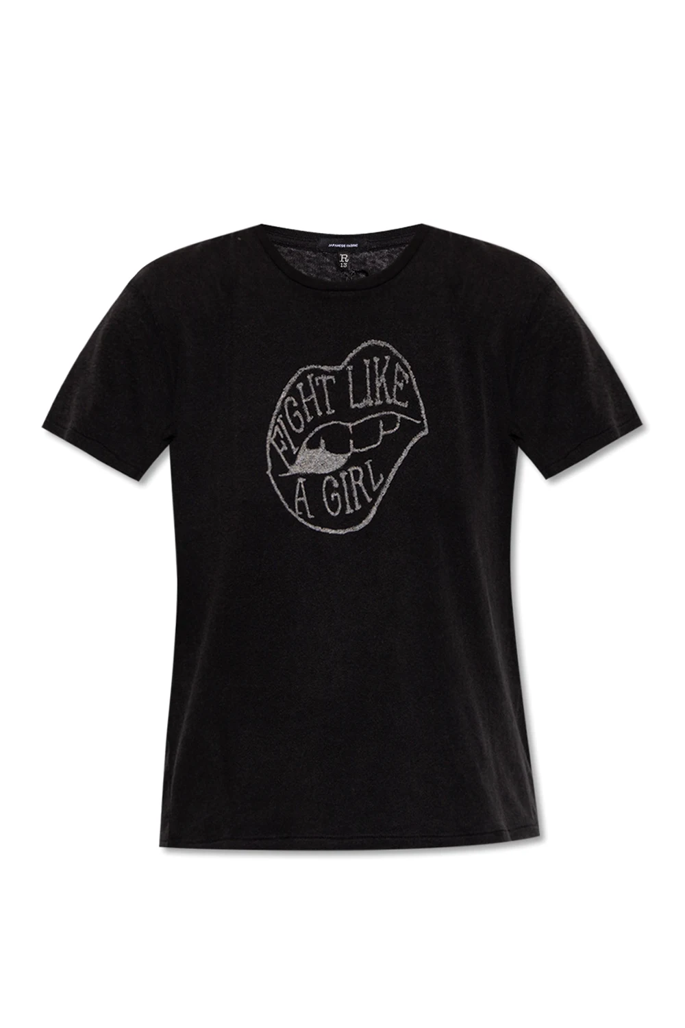 T-shirt with vintage effect