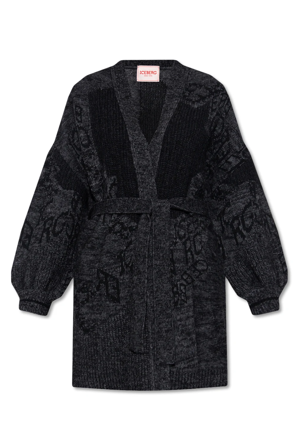 GREY Cardigan with logo