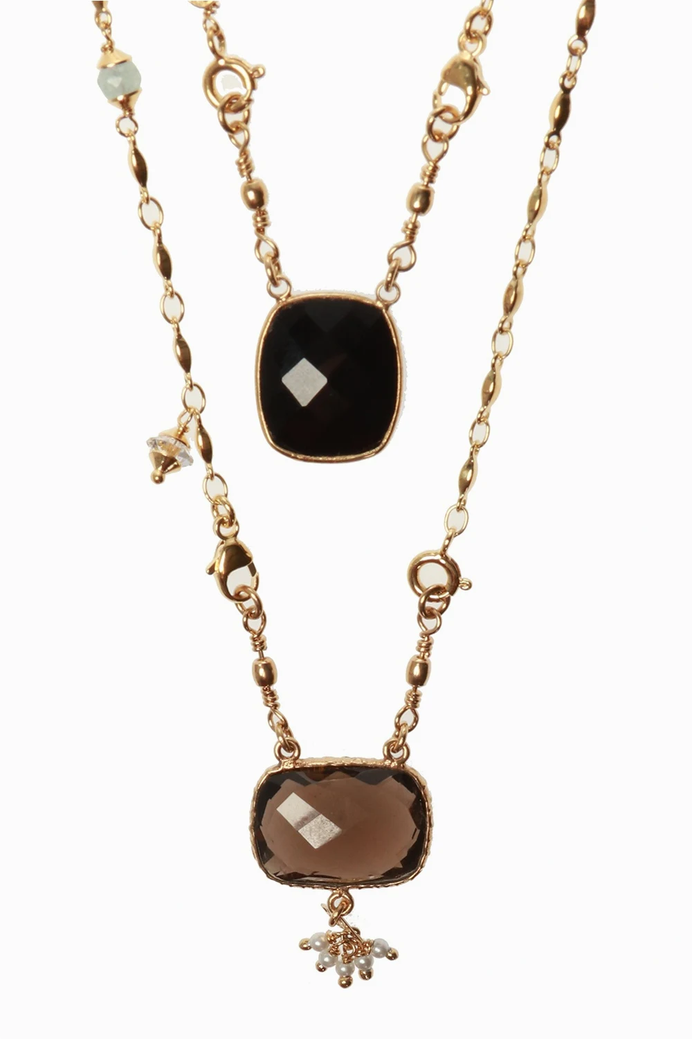 GOLD ‘Scapulaire Serti’ necklace