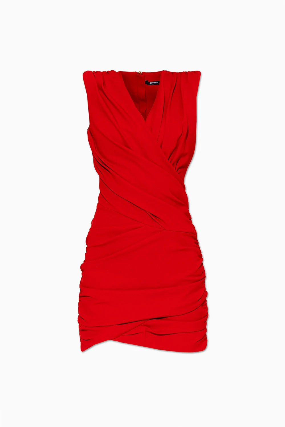RED Draped dress