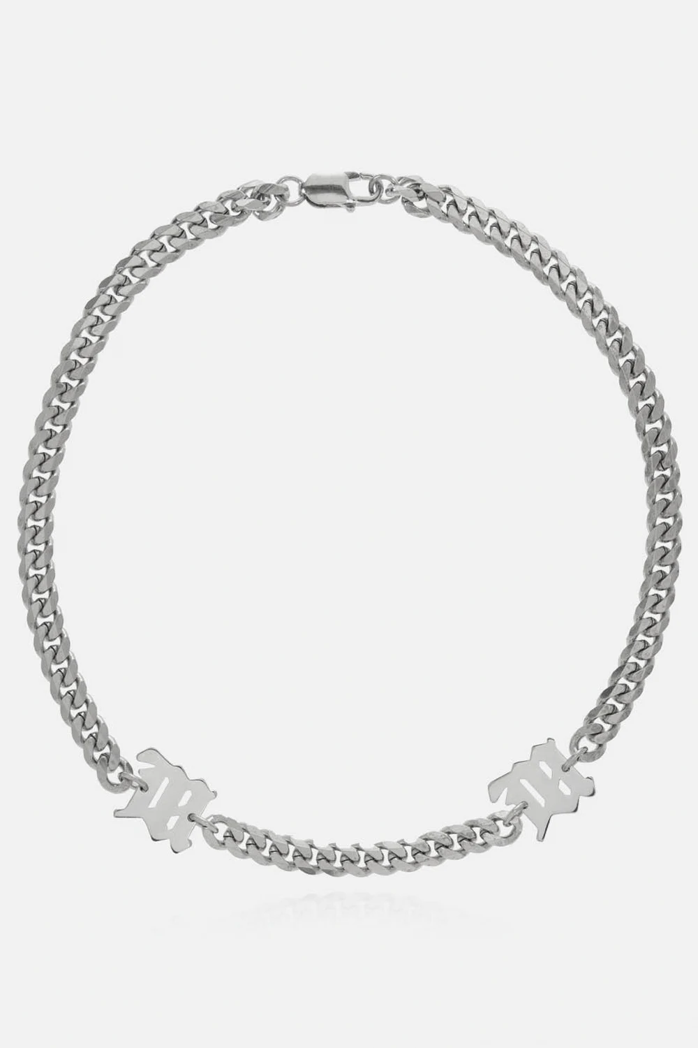 SILVER Silver choker with logo
