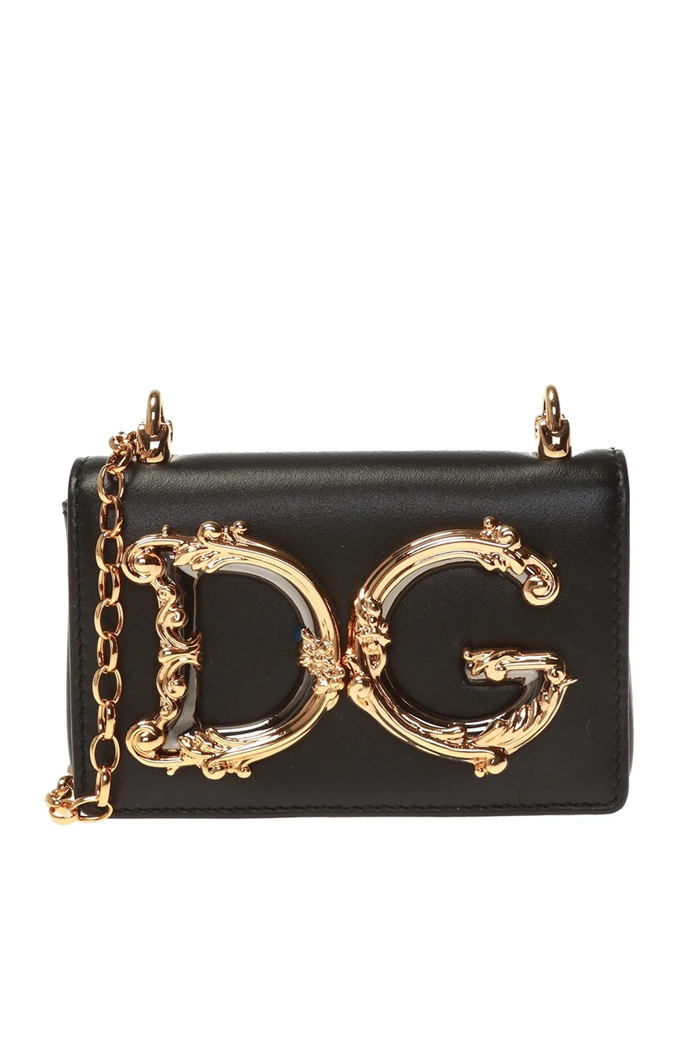 BLACK 'DG Girls' logo shoulder bag