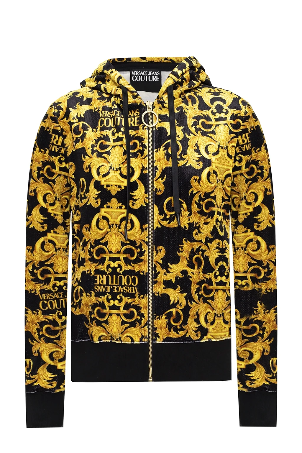 YELLOW  Baroque motif sweatshirt