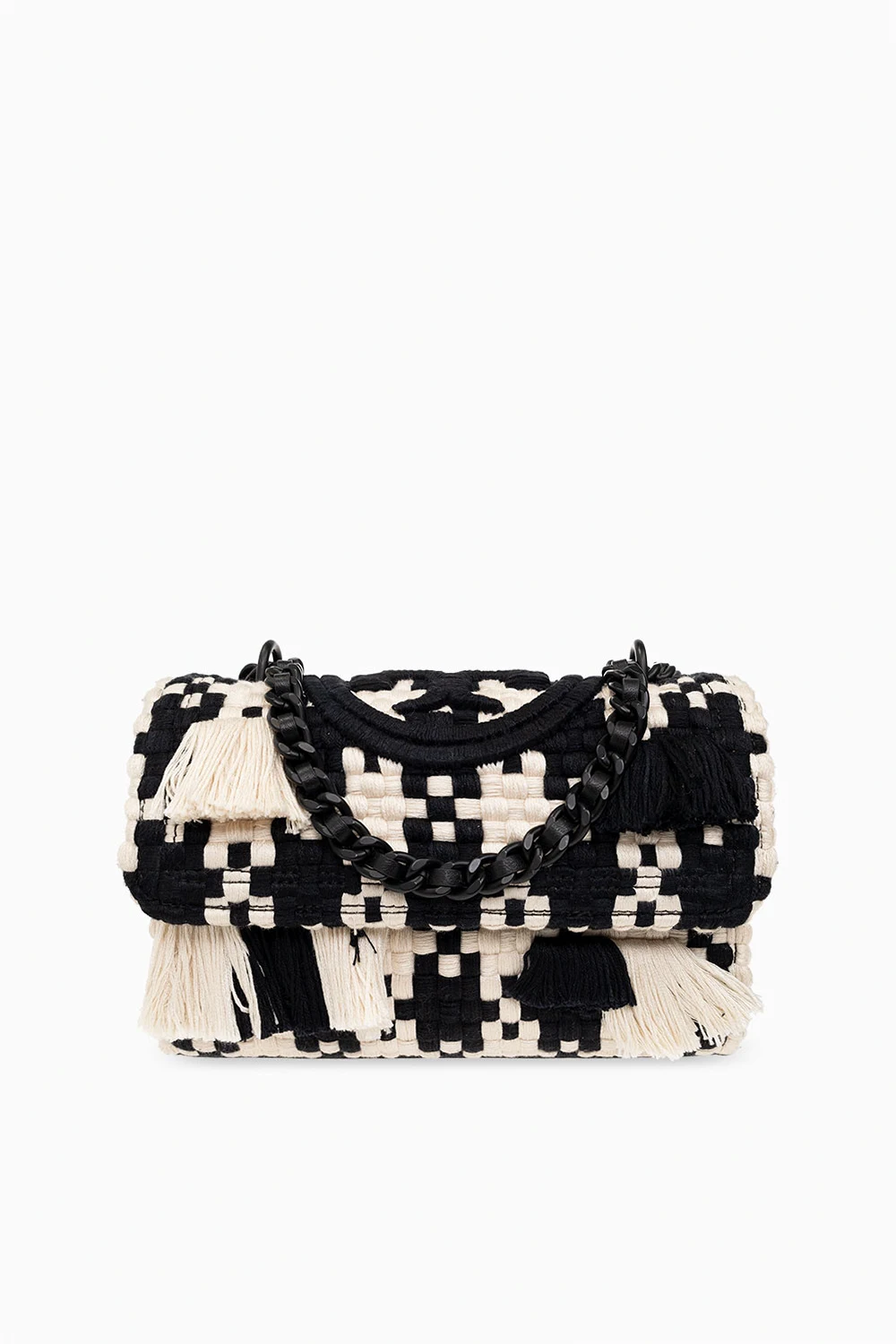 BLACK ‘Fleming Tweed Small’ shoulder bag