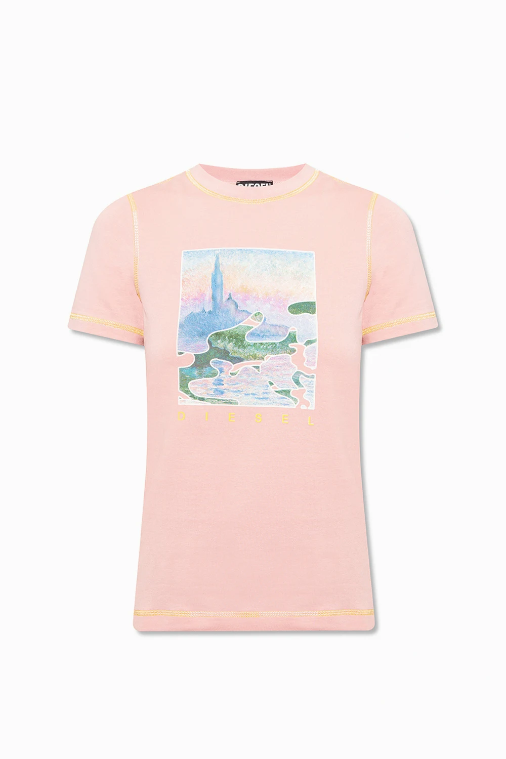 PINK ‘T-Reg’ patterned T-shirt