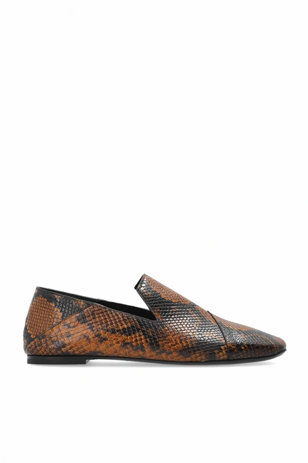 BRĄZOWY Buty `Tuxedo` typu `loafers`