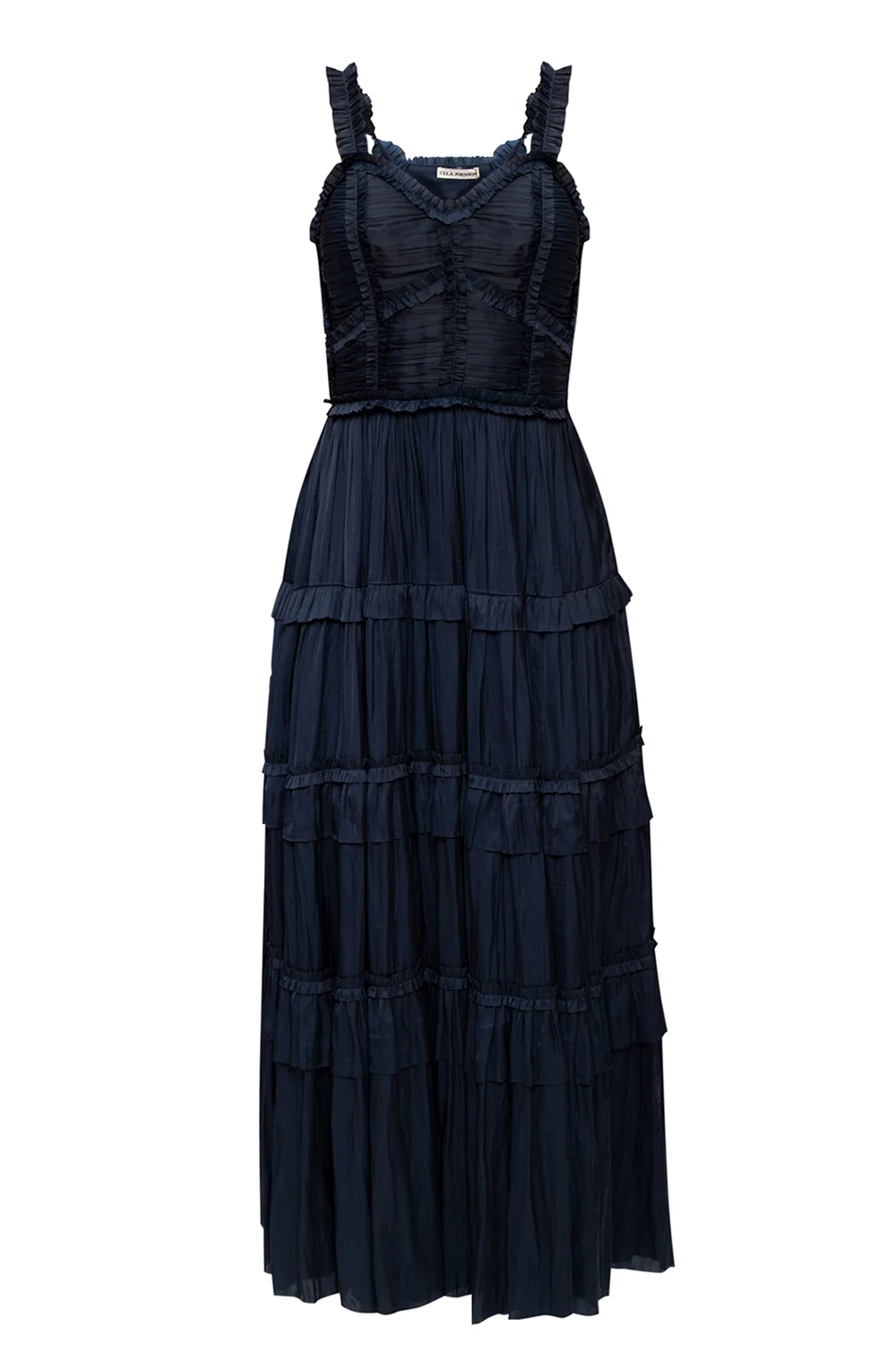 NAVY BLUE ‘Gwynne’ dress on straps