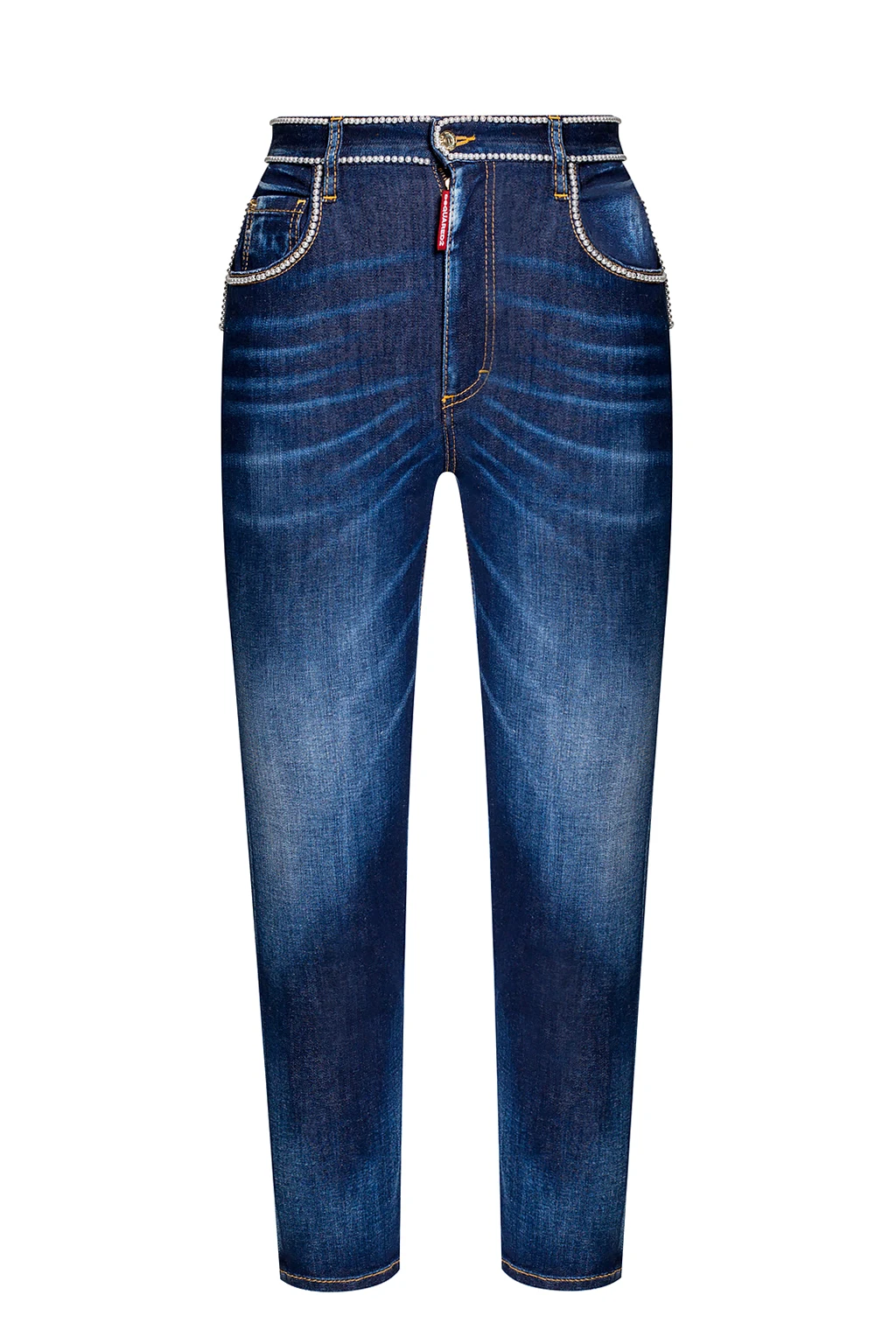 Jeansy ‘High Waist Cropped Twiggy’
