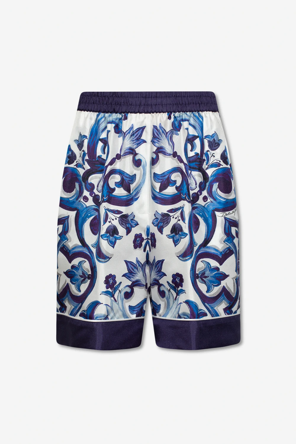 BLUE Silk shorts