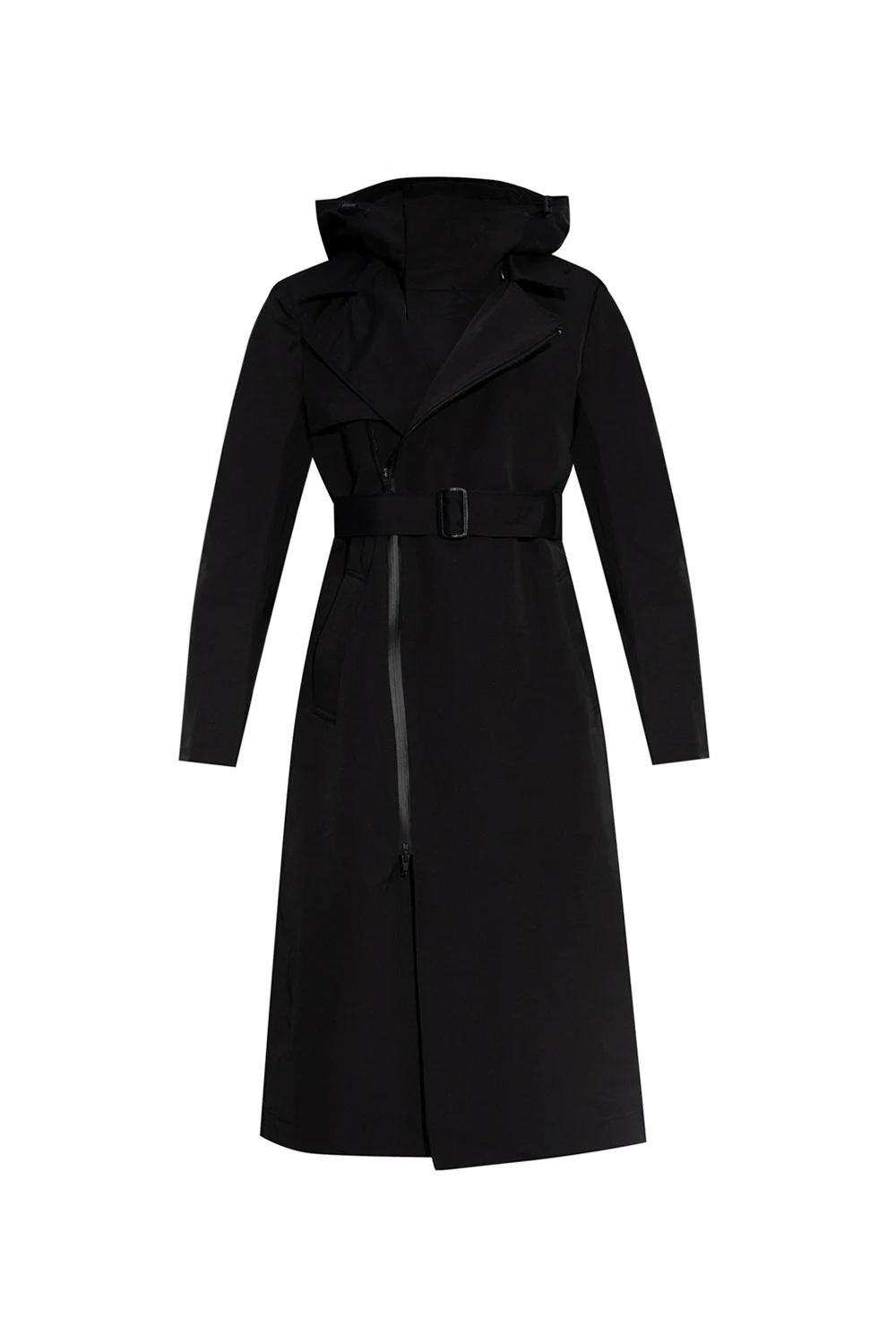 BLACK Hooded coat
