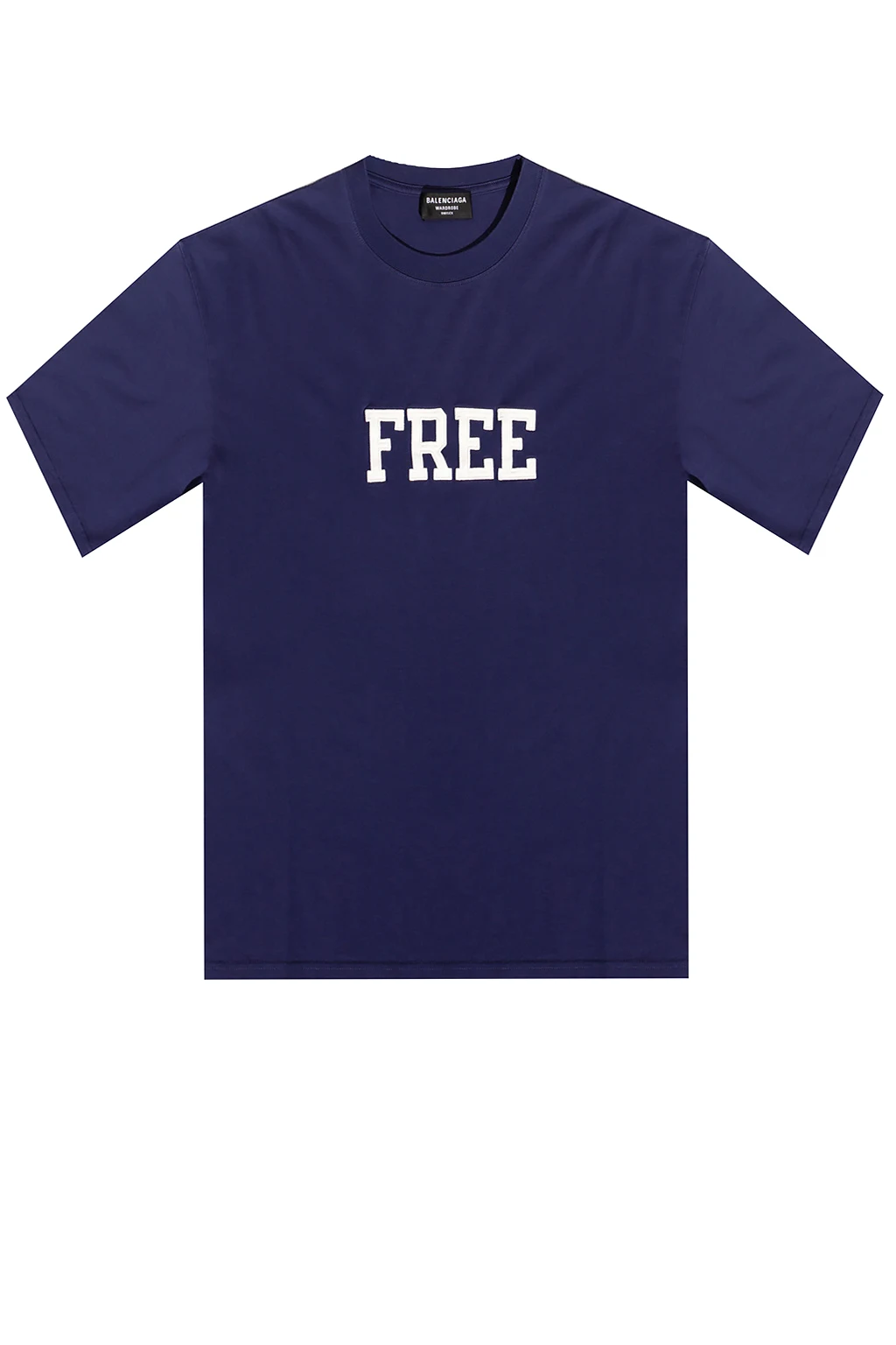 T-shirt z wyszytym napisem