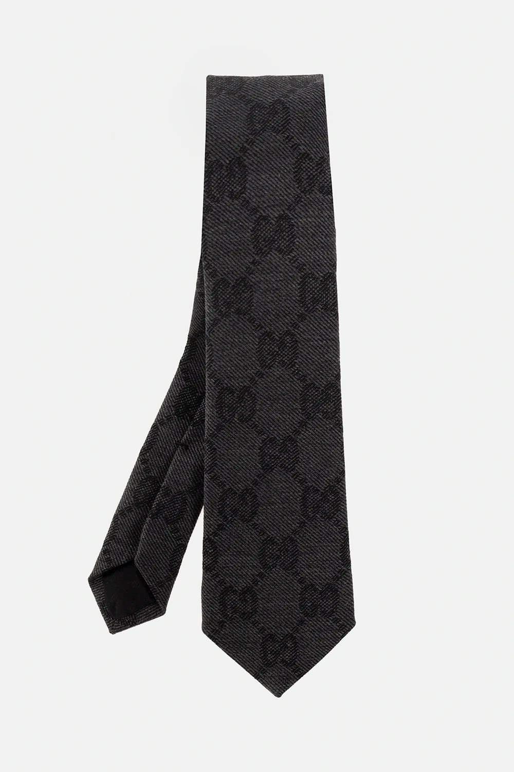 Wełniany krawat z logo