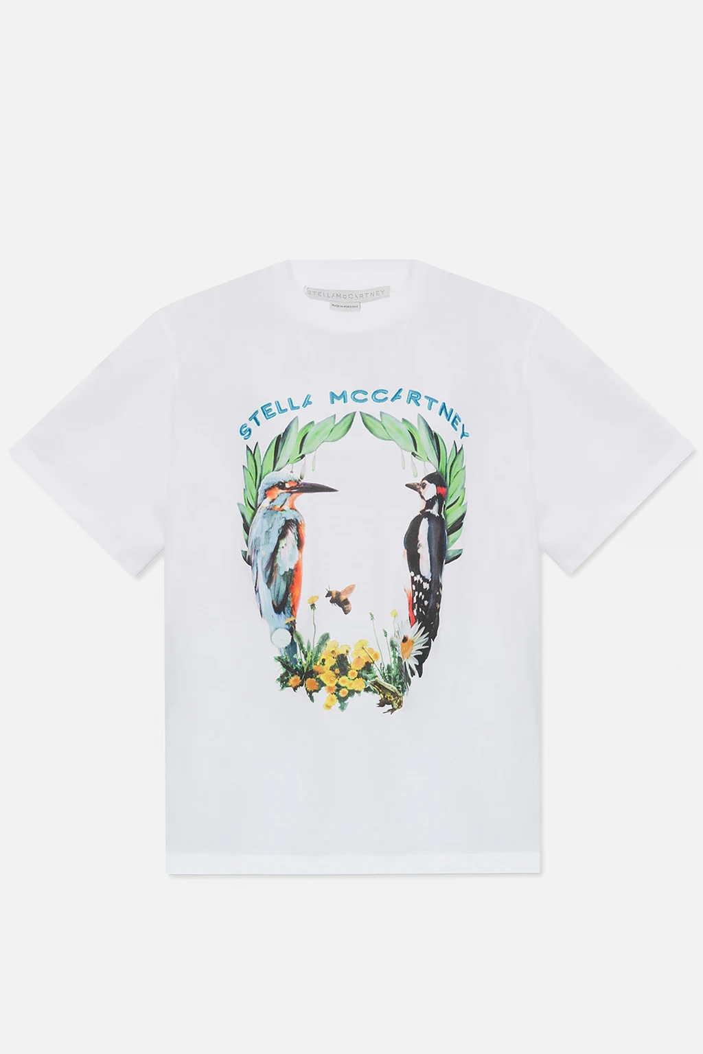 WHITE T-shirt with logo