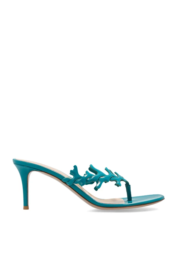 GREEN ‘Ocean Thong’ heeled mules