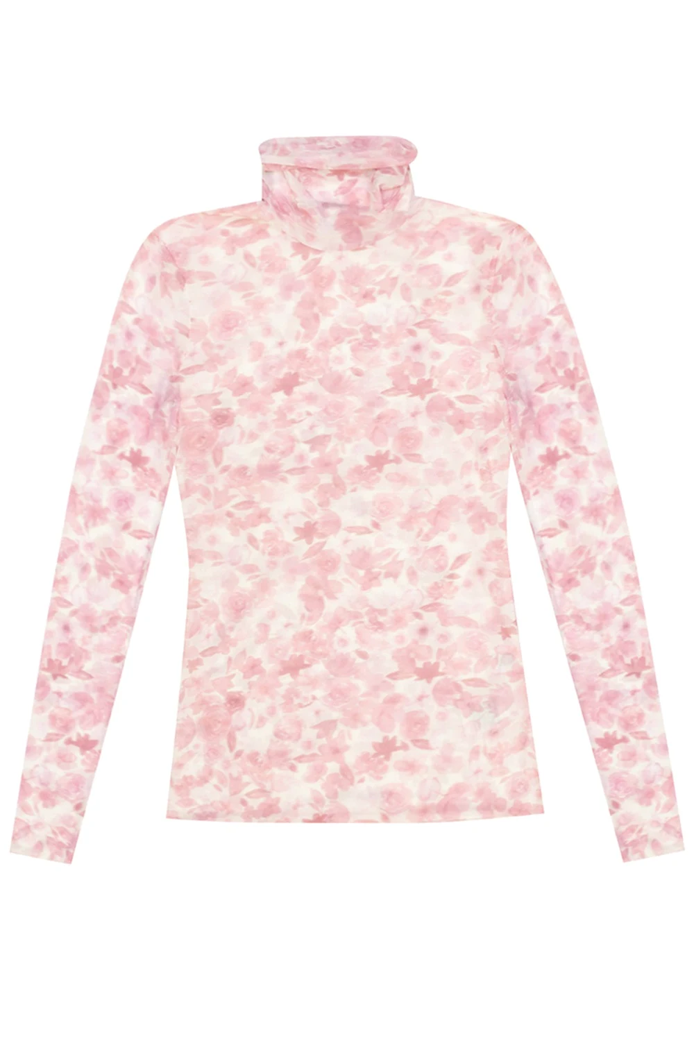 Patterned turtleneck sweater