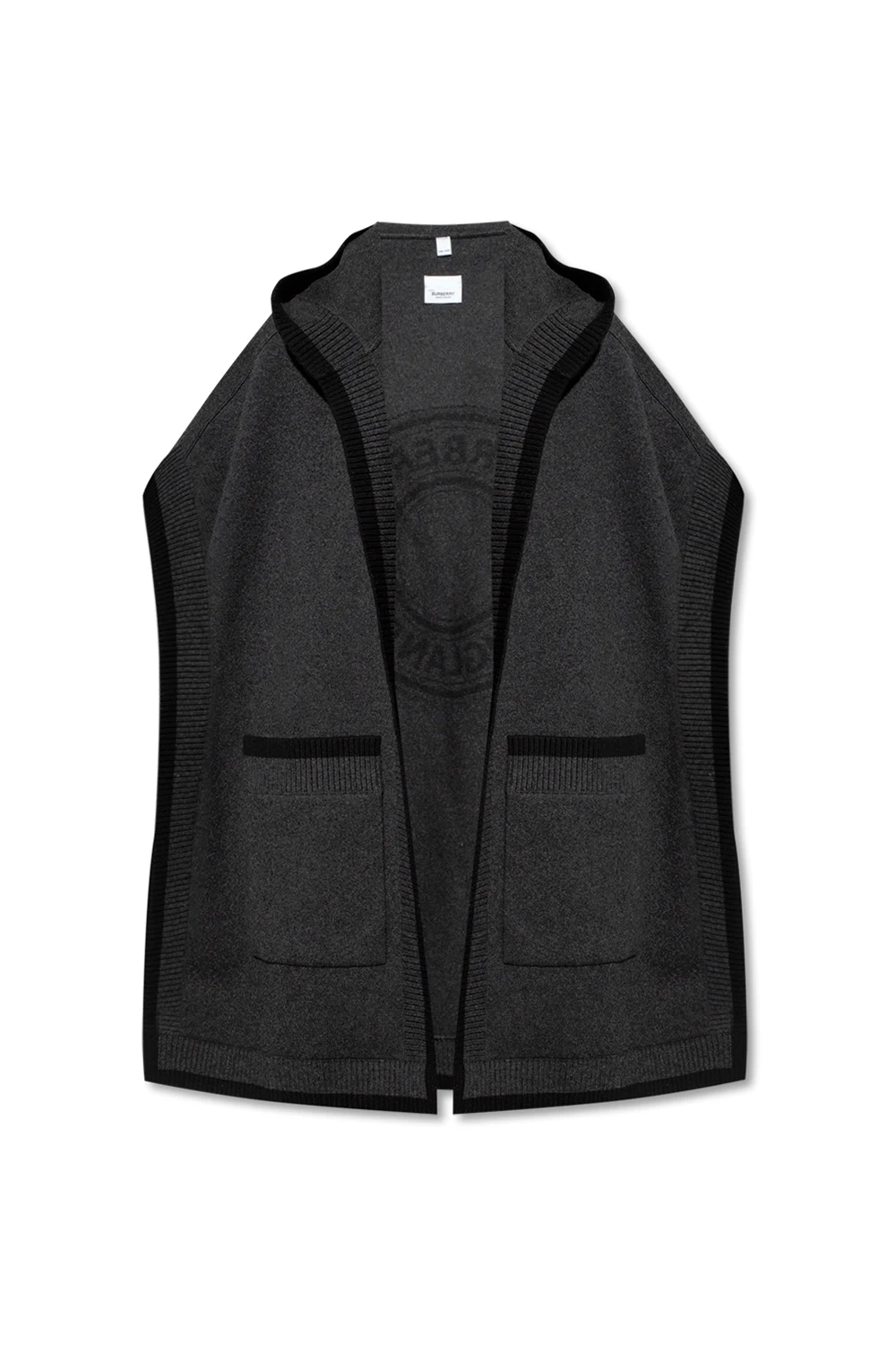GREY ‘Carla’ wool poncho