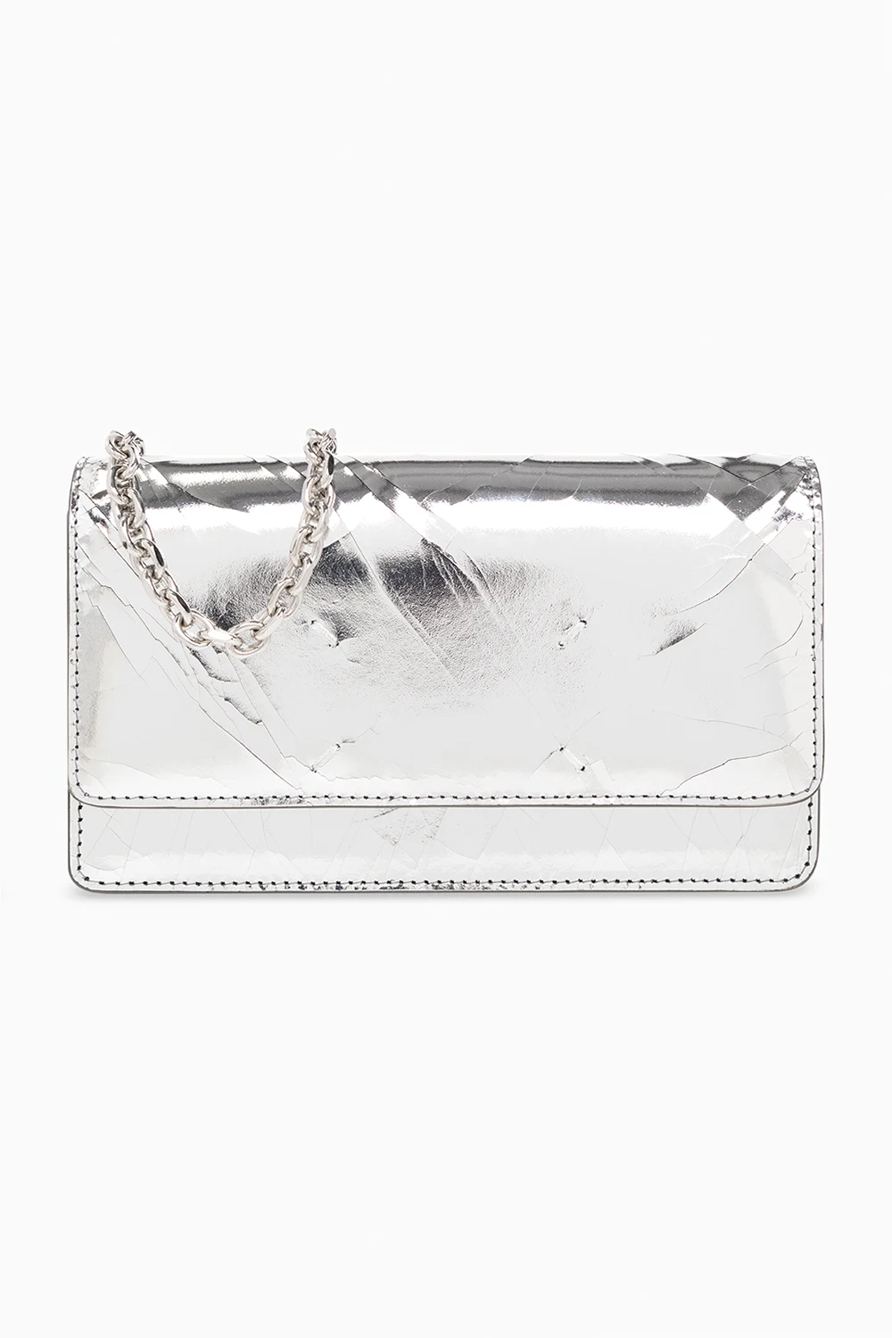 Leather wallet with chain