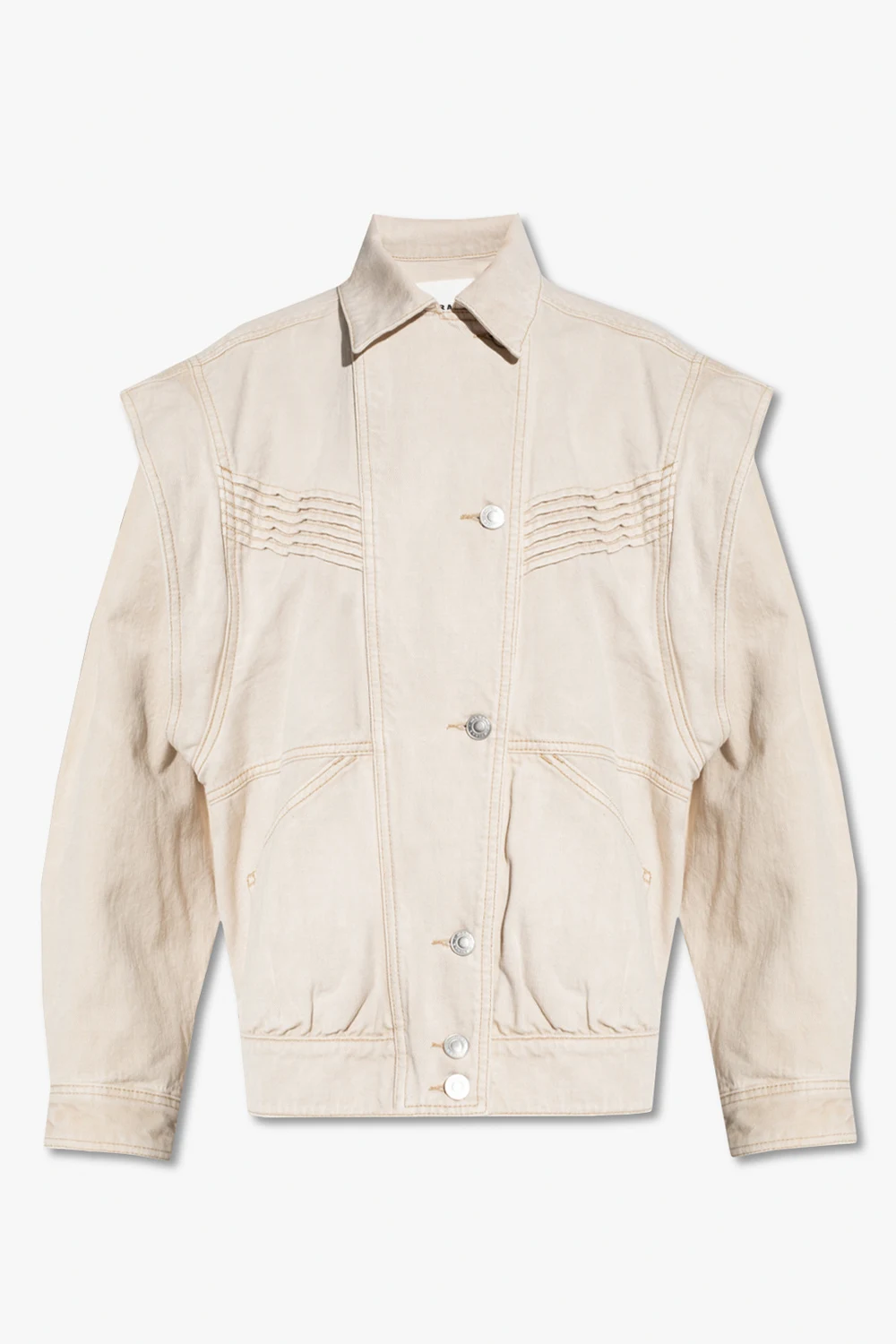‘Harmon’ denim jacket with detachable sleeves