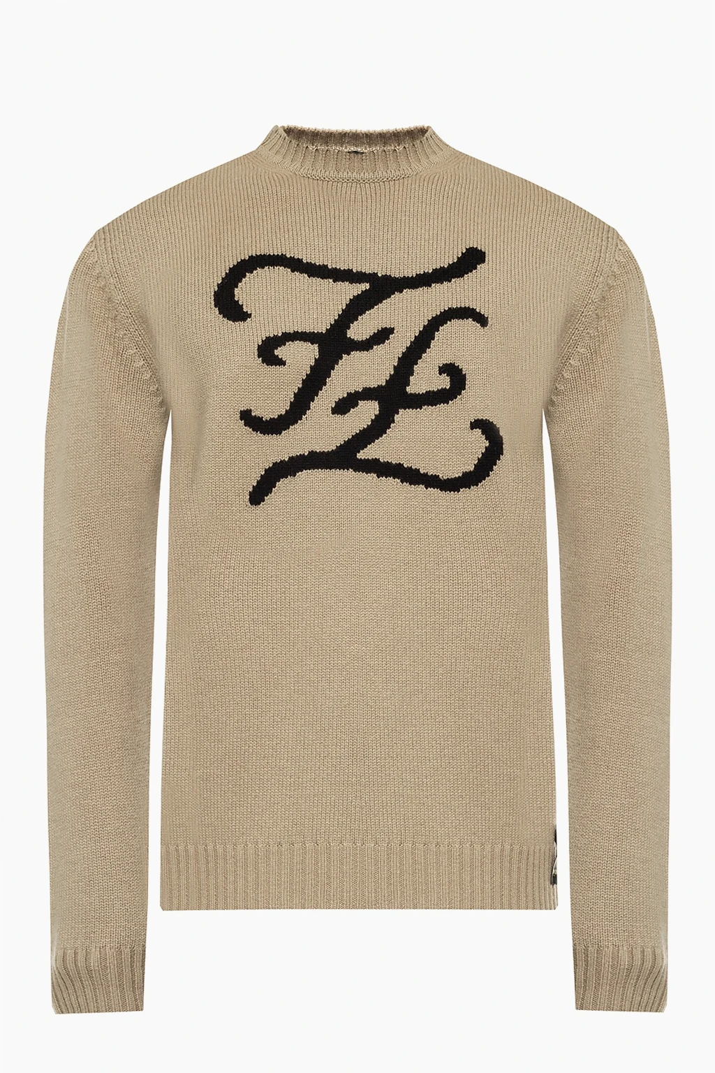 beige Logo sweater