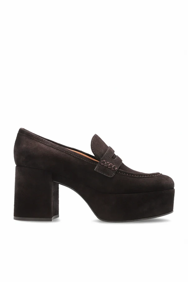 BROWN Platform shoes