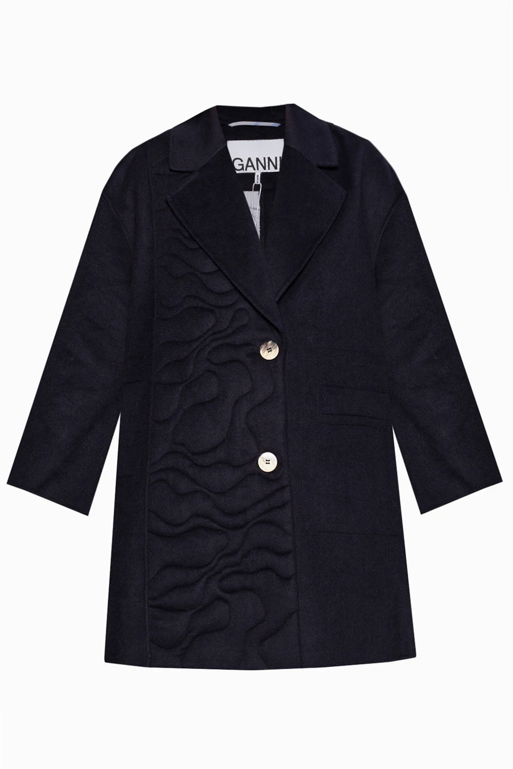 Coat with stitching details