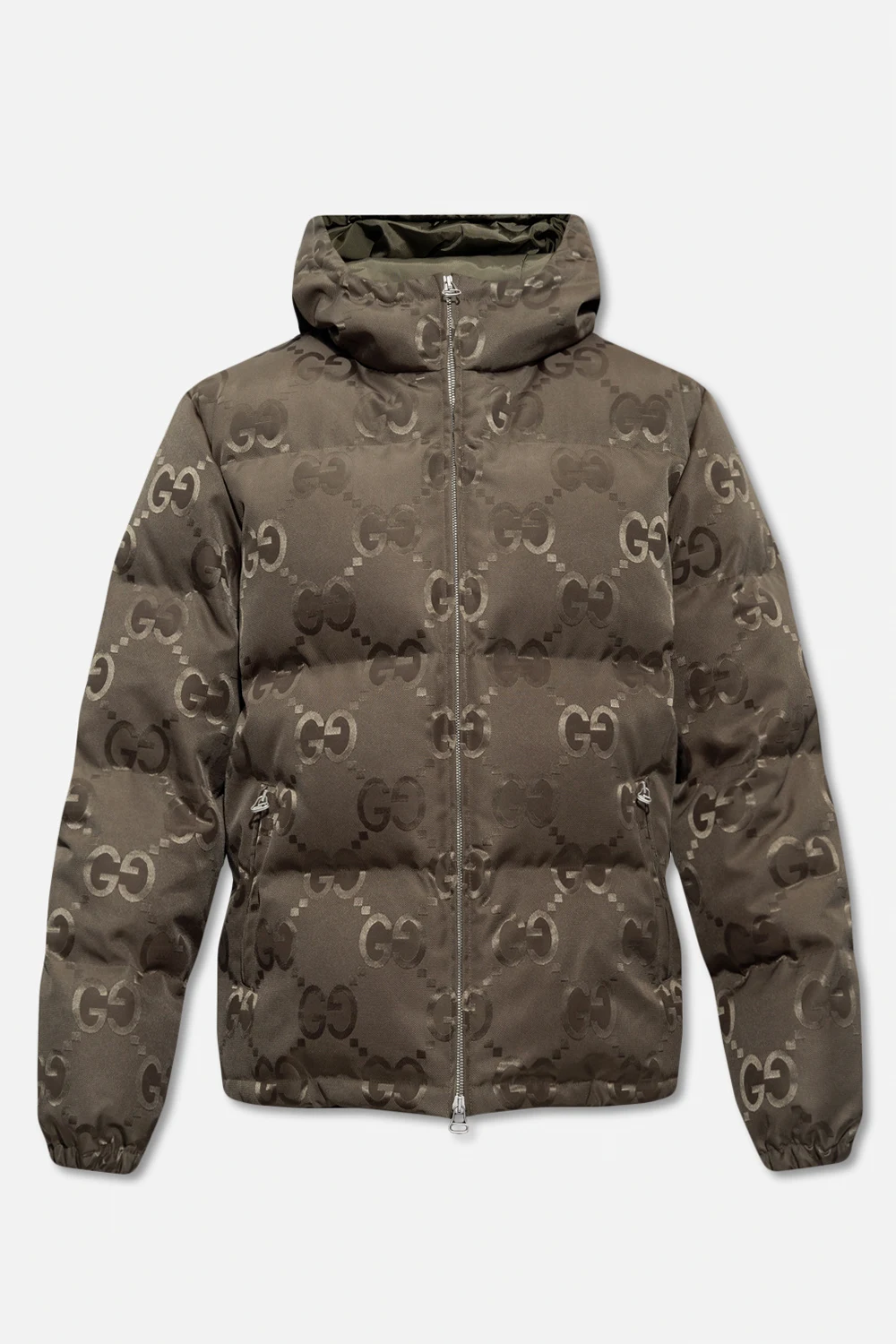 Down jacket with logo