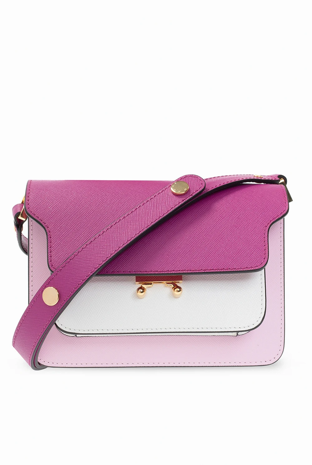 'Trunk' leather shoulder bag