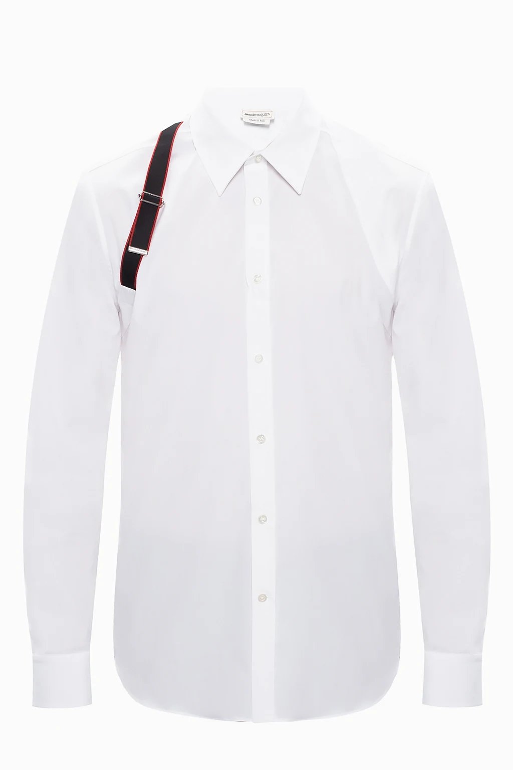 Shirt with distinctive belt