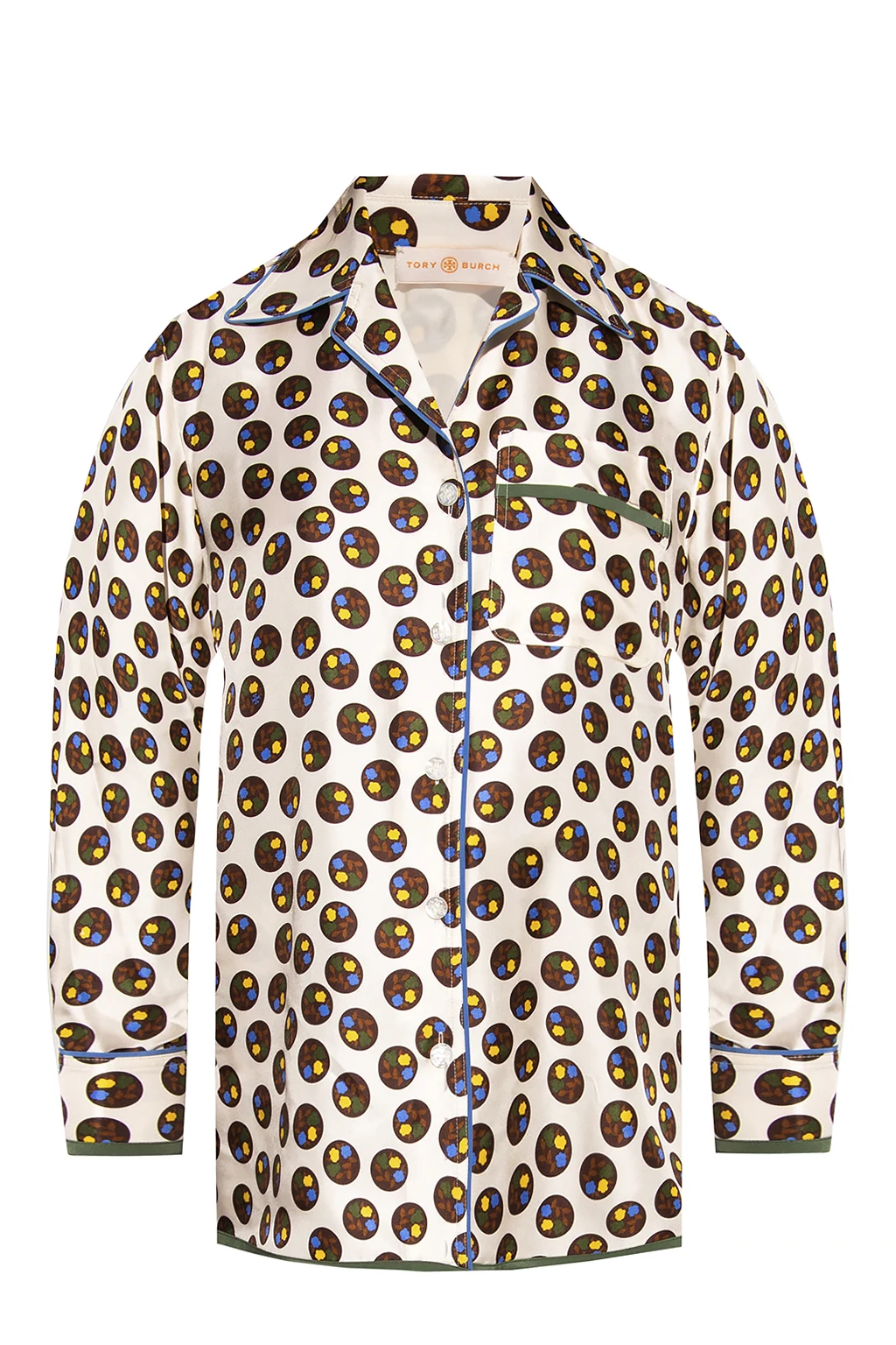 cream Silk shirt