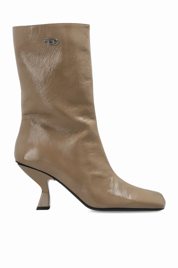 beżowy Botki na obcasie ‘D-AMBER TUBE 75’