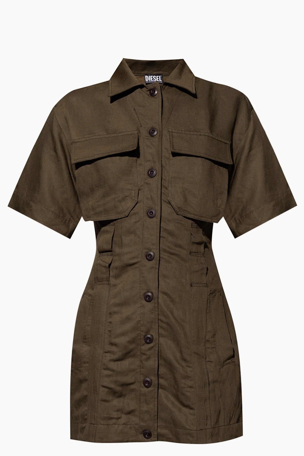 GREEN Dress with logo