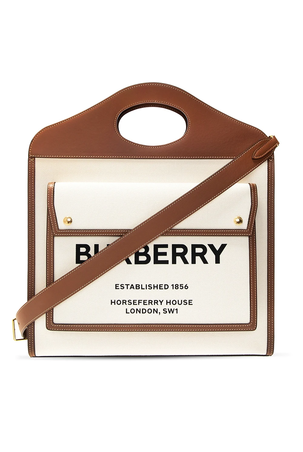 cream 'Pocket' shoulder bag