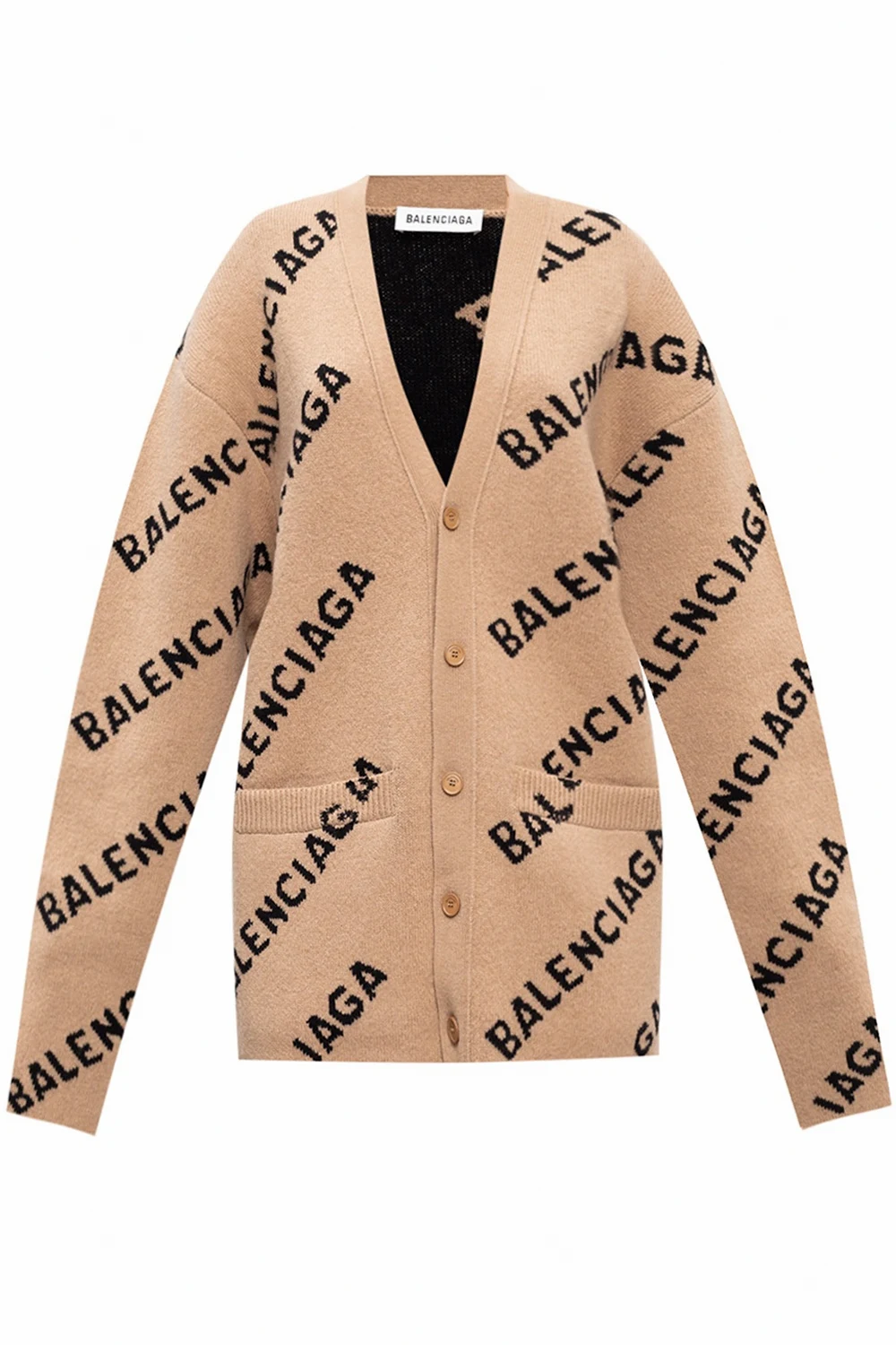 Cardigan with logo