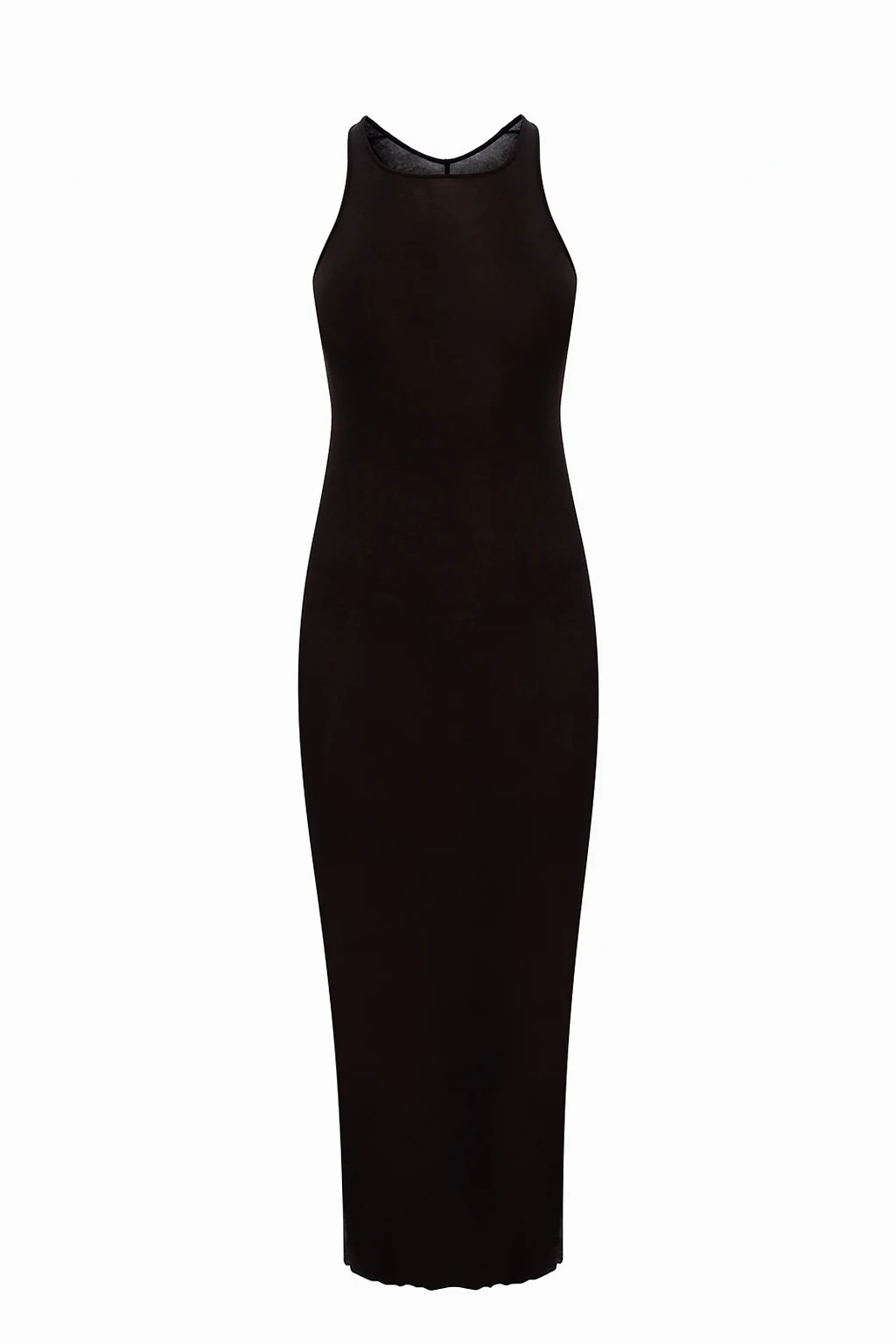 Raw edge slip dress
